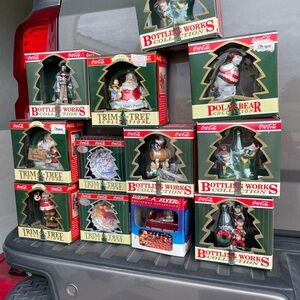 Christmas coke cola ornament still in the original box